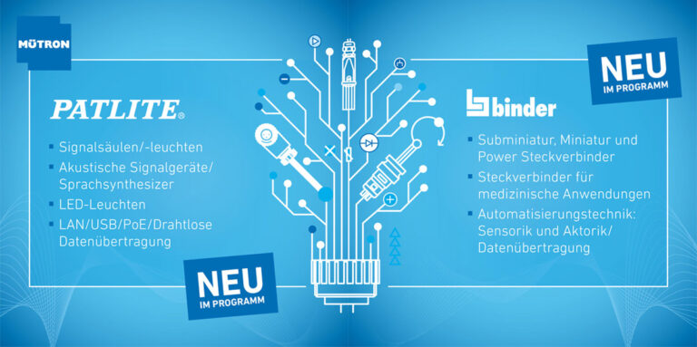 Neu im MUETRON Programm Patlite und Franz Binder